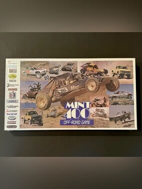 Vintage 1980s MINT 400 Off Road Racing Board Game BRAND NEW FACTORY SEALED RARE